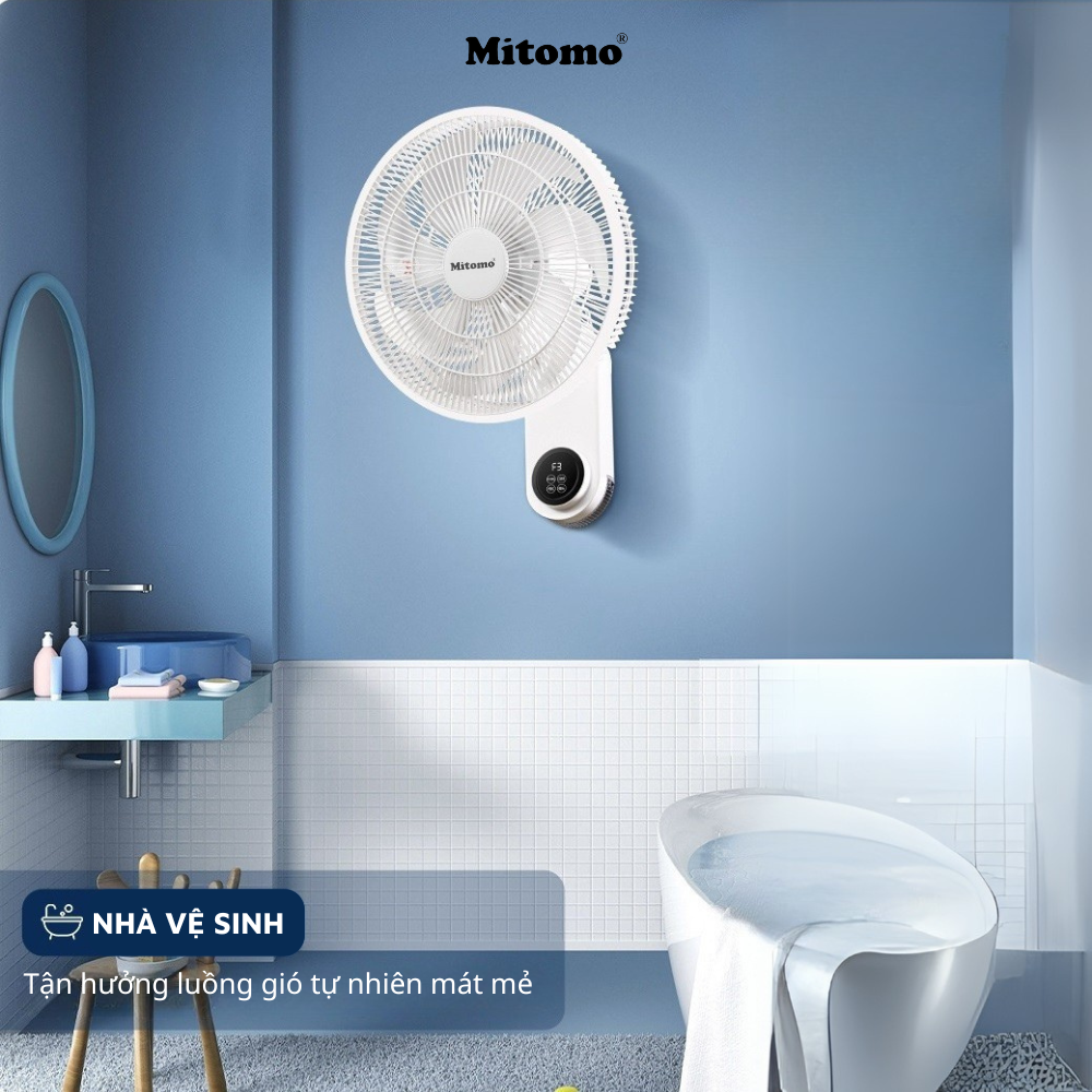 Quạt điện treo tường remote FTT-60AEC-D39, công suất 60W, hoạt động êm ái, hẹn giờ thông minh -hàng chính hãng Bảo hành 2 năm