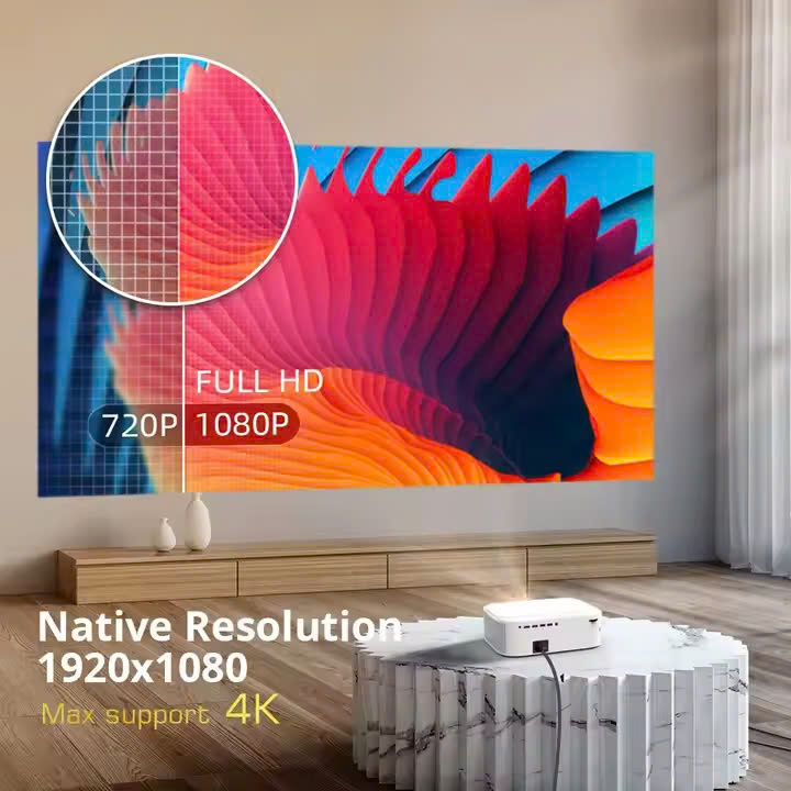 Máy chiếu di động BYINTEK K45 Smart,WiFi, Android, Full HD 1080P, 4K - Hàng nhập khẩu