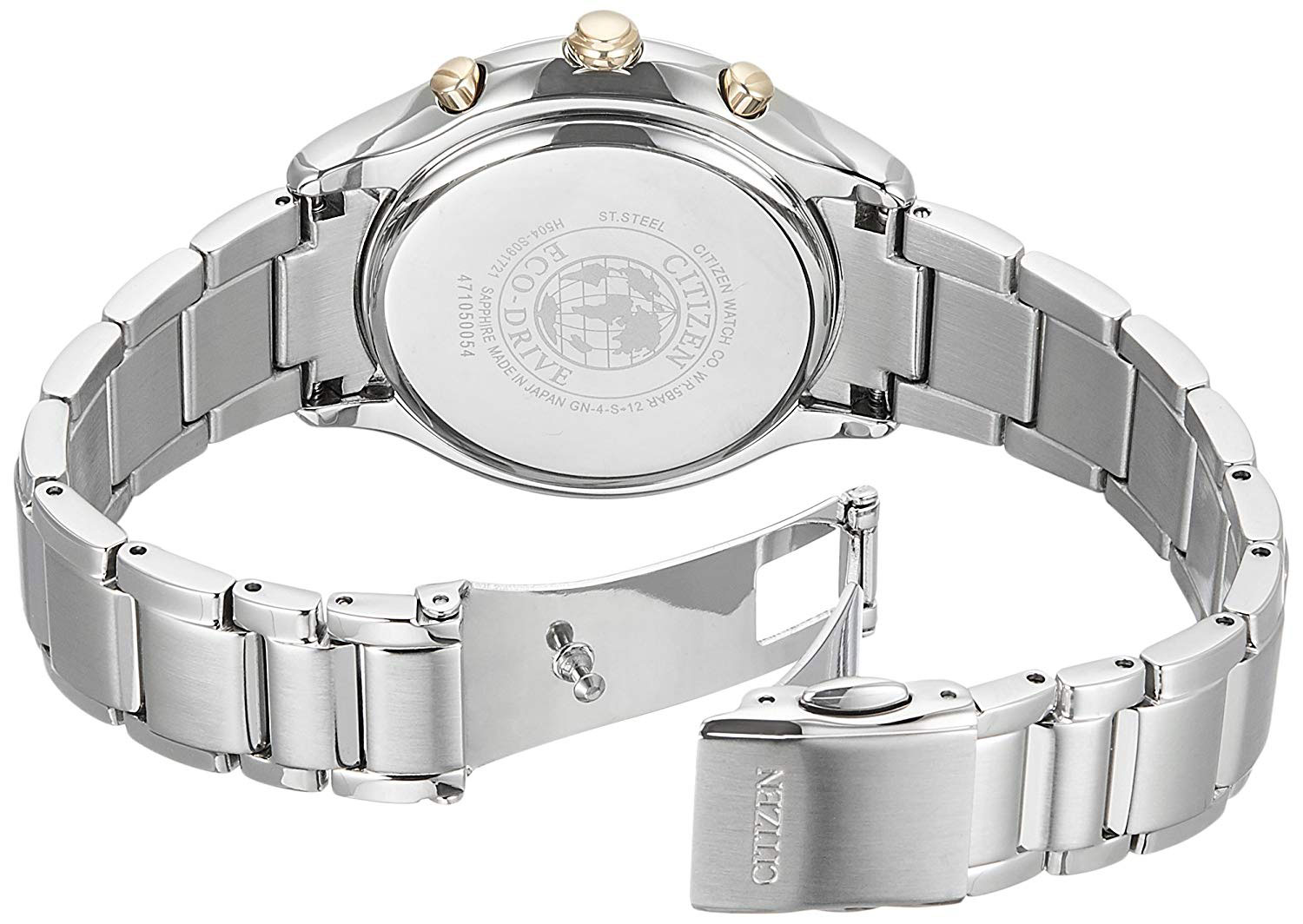 Đồng Hồ Nữ Citizen Dây Thép Không Gỉ FB1371-58P - Mặt Vàng (Sapphire)