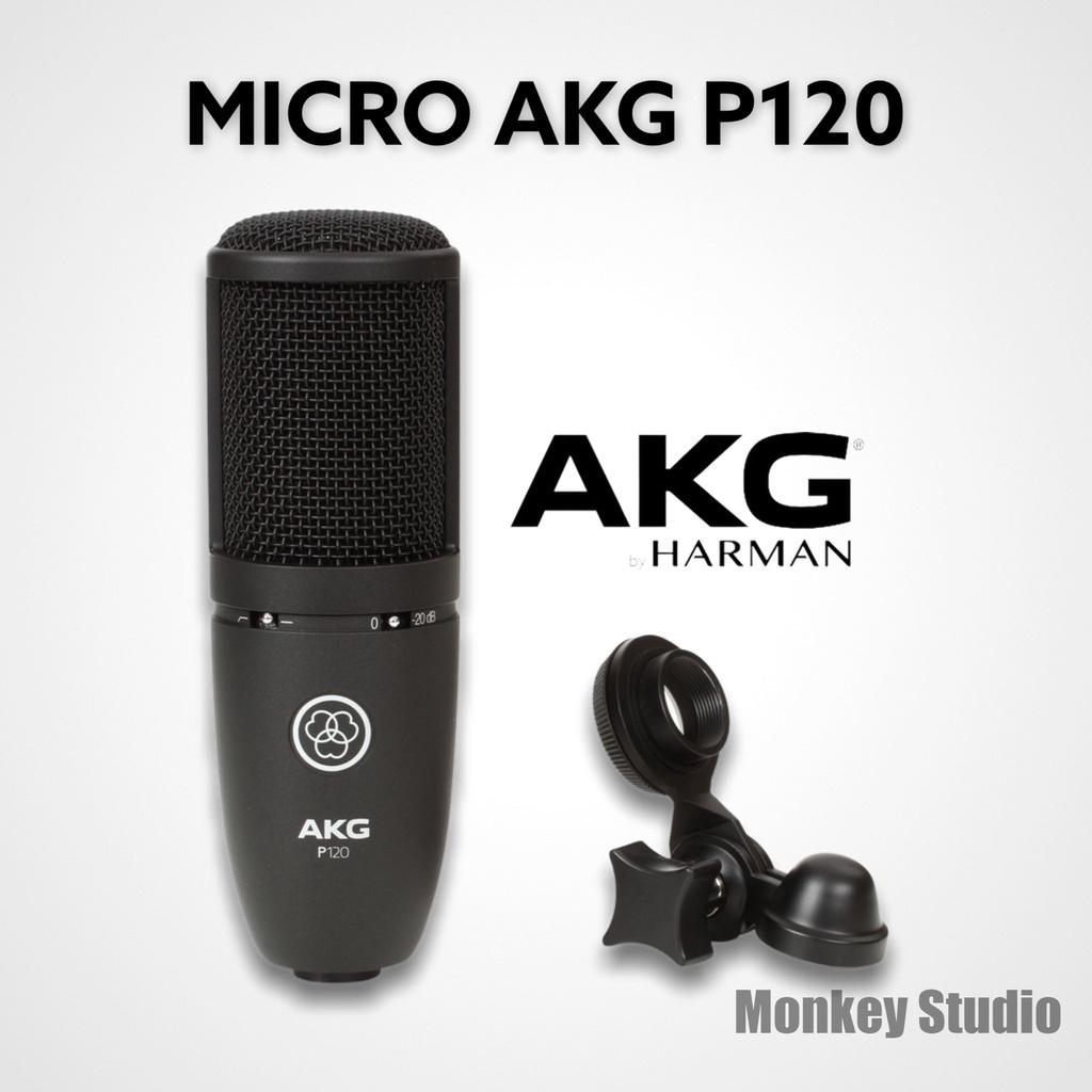 Bộ Mic Hát Livestream Soundcard XOX K10 2020 &amp; Mic AKG P120 Âm Thanh Cực Kỳ Sống Động - Hàng Chính Hãng