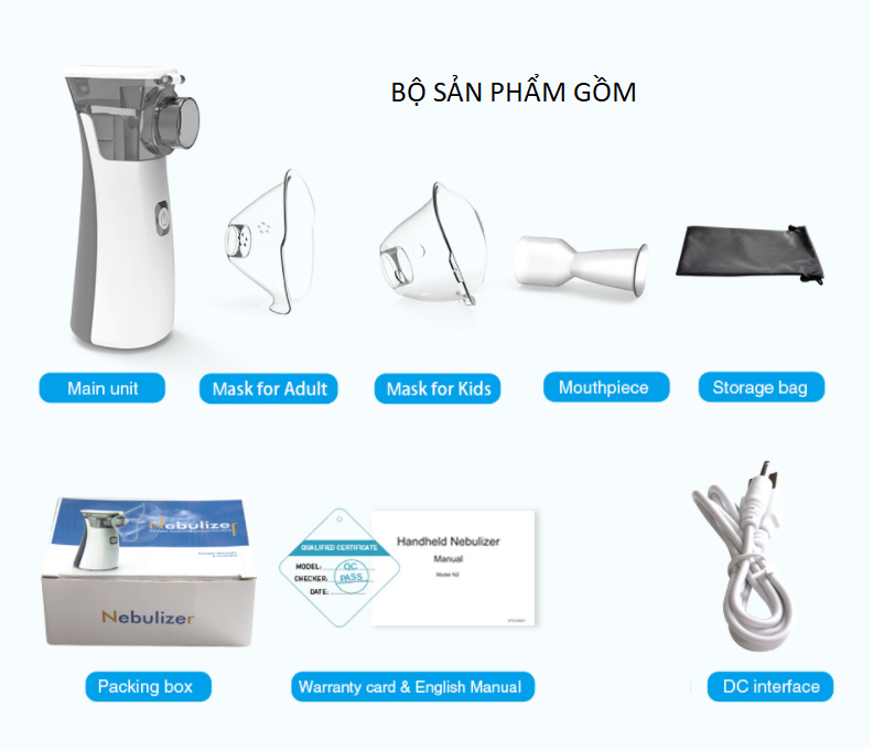 MÁY XÔNG KHÍ DUNG CẦM TAY NEBULIZER