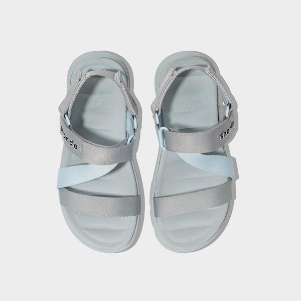 Sandal Shondo F6 sport đế xám phối quai xanh da trời F6S2030