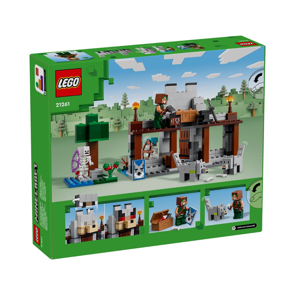 LEGO MINECRAFT 21261 Đồ Chơi Lắp Ráp Tòa Thành Sói (312 chi tiết)