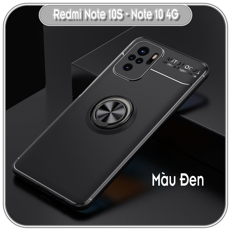 Ốp lưng cho Xiaomi Redmi Note 10 - Note 10S chống sốc iRing Auto Focus - hàng nhập khẩu