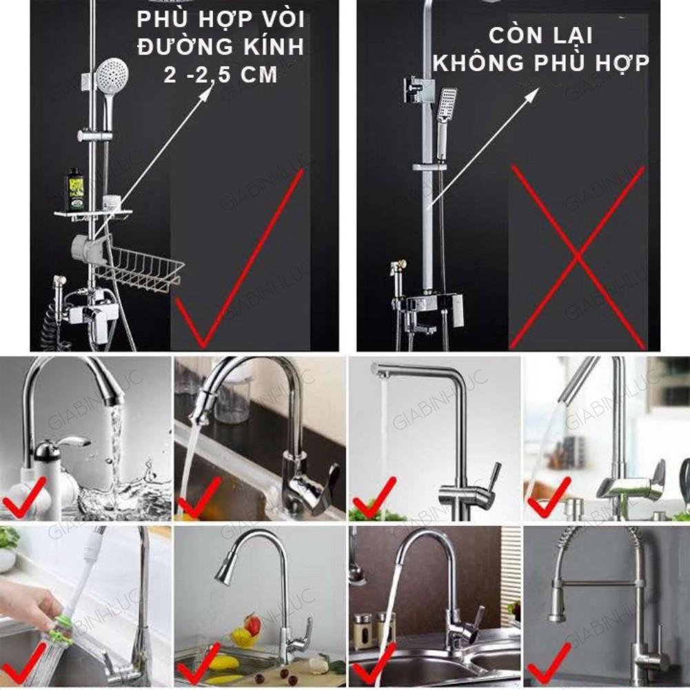 Giá Treo Vòi Nước Đựng Đồ Bằng INOX Để Đồ Rửa Chén Cạnh Vòi Rửa Bát, Vòi Sen Tiện Lợi