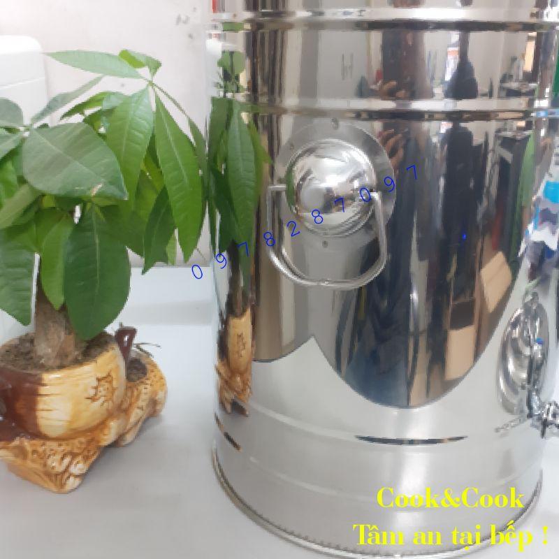 Bình đựng nước inox 15 lít có vòi SUS304