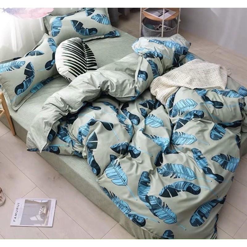 Bộ Chăn Ga Cotton Korea Cao Cấp, Mềm Mại, Thoáng Mát - KO CÓ CHĂN