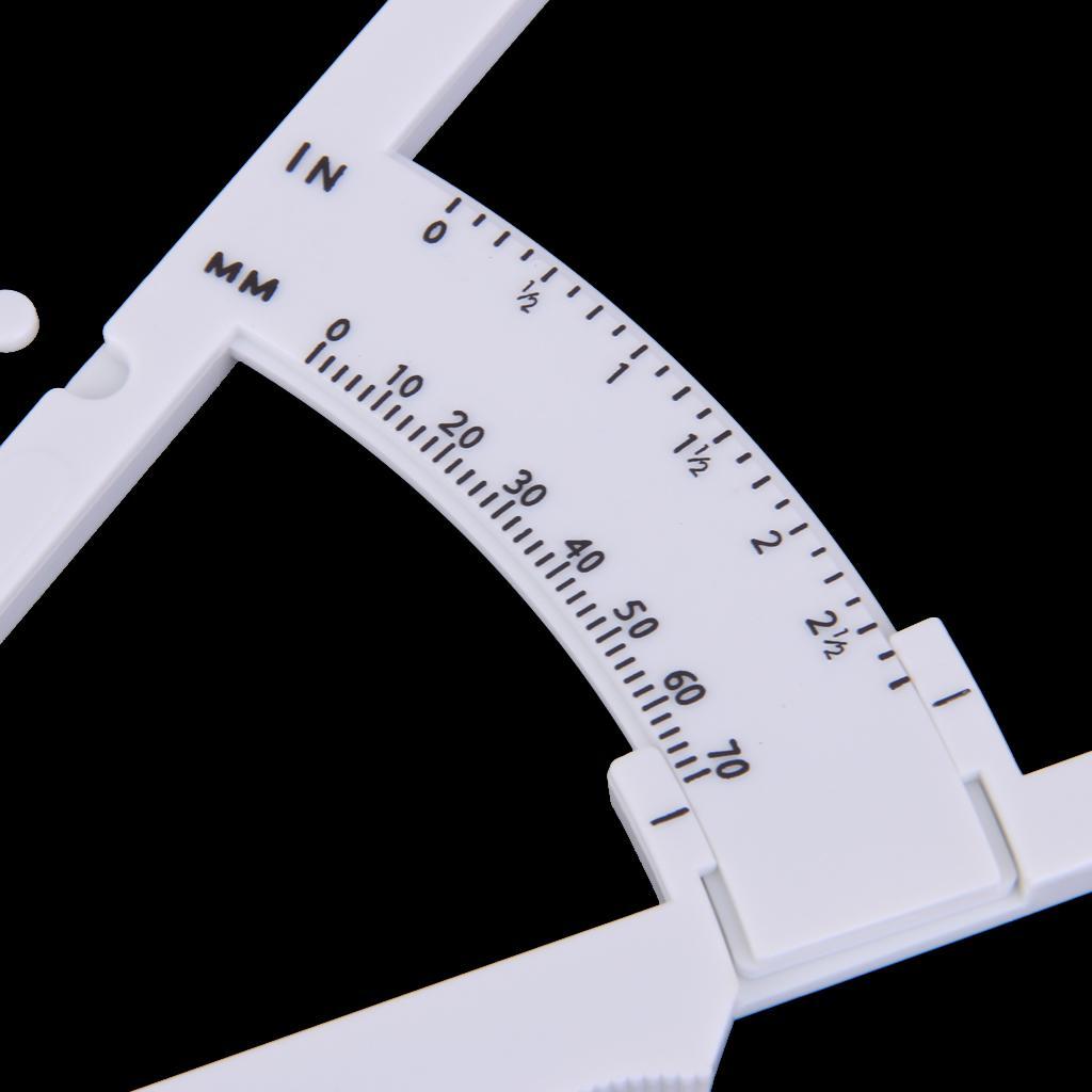 Body Fat Meter Gauge Fitness Accessory Exercise Gym Target Measurement 0 to 70mm