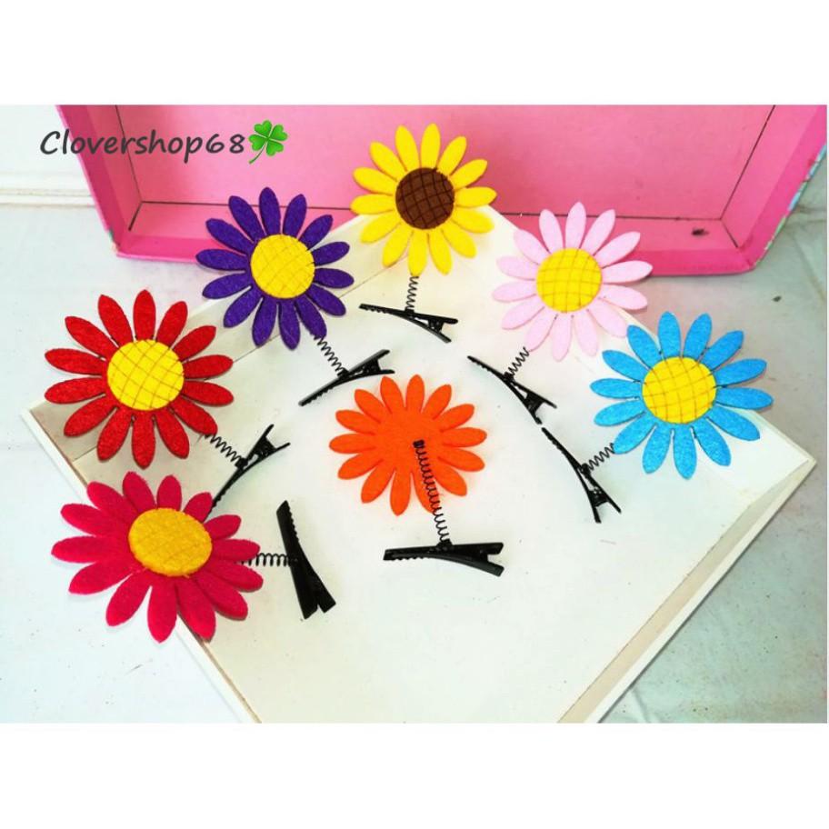 Kẹp tóc lò xo hoa mặt trời xinh tươi