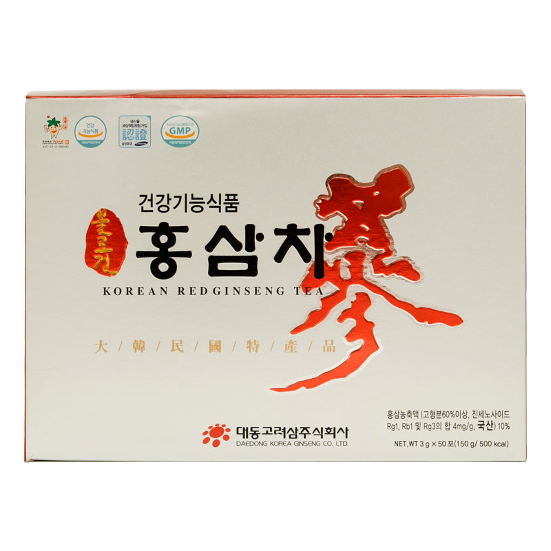 Hộp 50 gói Trà Hồng sâm Daedong Hàn Quốc (Nhân sâm đỏ)  - (3 grams x 50)