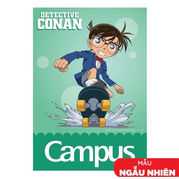 Combo 5 Tập Conan Skateboard - B5 4 Ô Ly 80 Trang ĐL 100g/m2 - Campus NB-BCNS80 (Mẫu Màu Giao Ngẫu Nhiên)