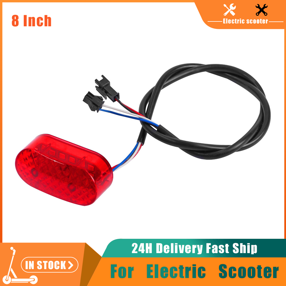 Chiếc đèn sau xe tay ga phía sau 8 inch Đèn đèn LED Đèn dừng Phanh Đen đêm Đèn an toàn cho xe trượt băng E-Bike.
