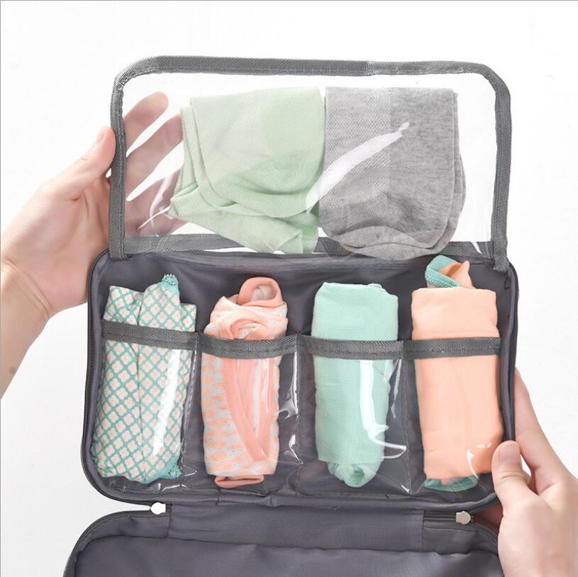 Túi đựng đồ lót đi du lịch, Túi Đựng áo ngực, Đồ Lót Đi Du Lịch Nhiều Ngăn Nhỏ Gọn Không Thấm Nước Tiện Dụng, túi du lịch tiện lợi, hộp vải đựng đồ đa năng, tủ vải quần áo, hộp vải chia ngăn - Hãng dododios