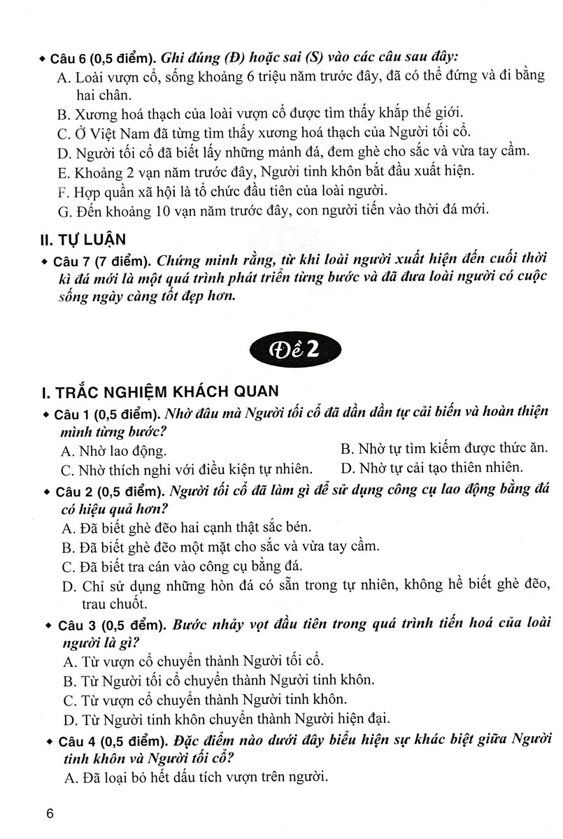 Sách tham khảo- Bộ Đề Kiểm Tra Trắc Nghiệm Và Tự Luận Lịch Sử 10 (Biên Soạn Theo Chương Trình GDPT Mới)_HA