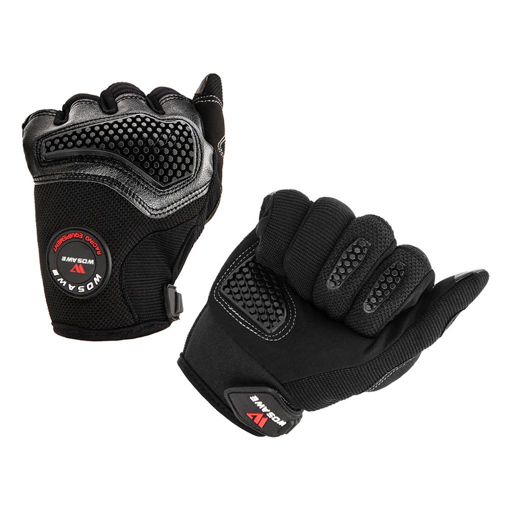 1 Pair Motorcycle Gloves Microfiber Portable Cycling Gloves for Motorbike