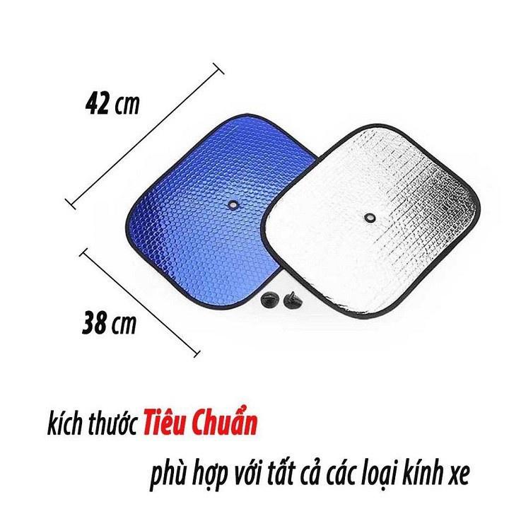 Tấm chắn nắng tròn xốp dày dặn cho xe ô tô có miếng nút cố định, miếng che nắng cửa oto xe hơi cách nhiệt làm mát0