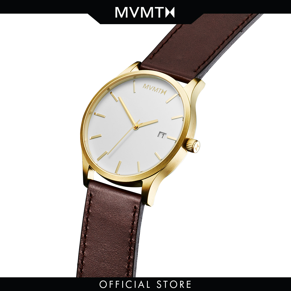 Đồng hồ Nam MVMT dây da 45mm - Classic D-MM01-WGL