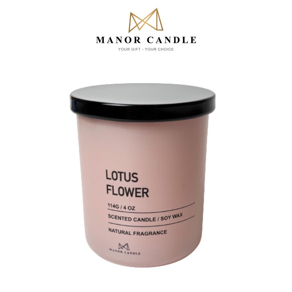 Nến thơm Lotus Flower  Manor Candle, size 4 oz 114g