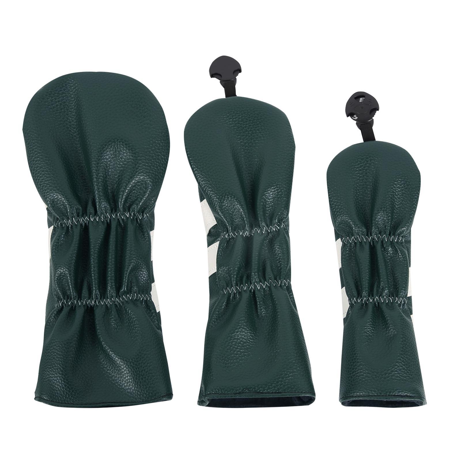 3 Pack Golf Club Covers, Golf Club Head Covers for Driver, Woods and Hybrid, Golf Driver Headcover to Golf Clubs