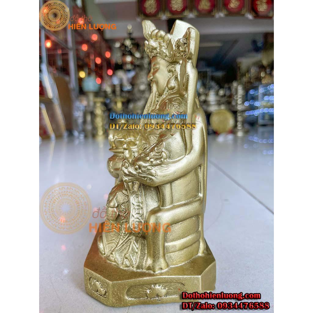 Tượng Ông Phát - Thần Tài Lộc Bằng Đồng Vàng Nguyên Chất Cao 20cm Đẹp Tinh Xảo