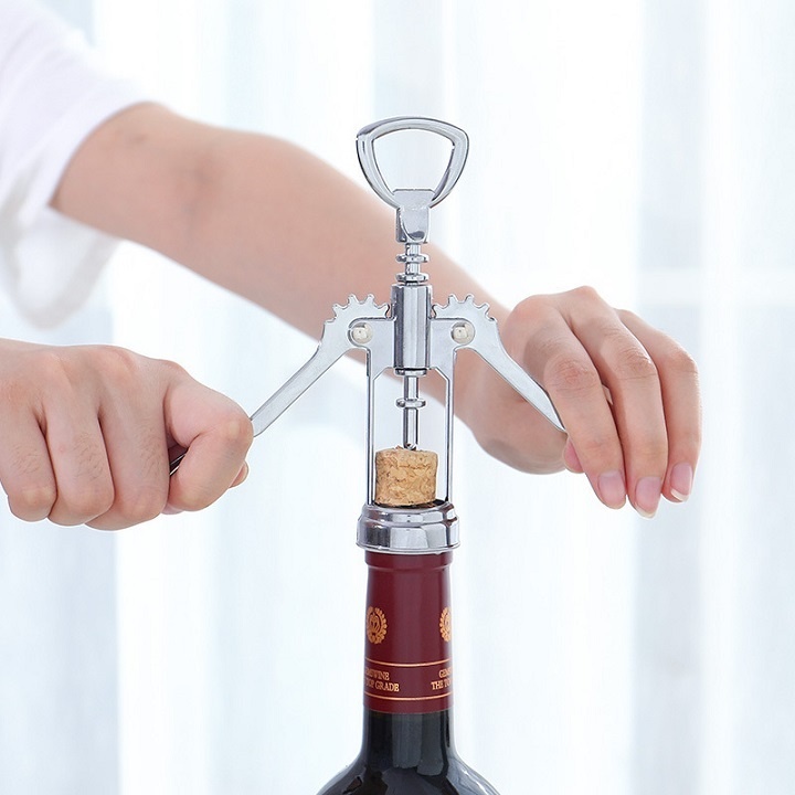 Dụng Cụ Khui Mở Rượu Vang, Khui Bia Kim Loại Không Gỉ - Hàng Chính Hãng MINIIN
