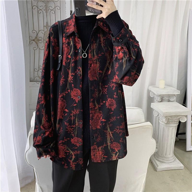 Áo sơ mi tay dài dáng rộng phong cách 2020 cho nam