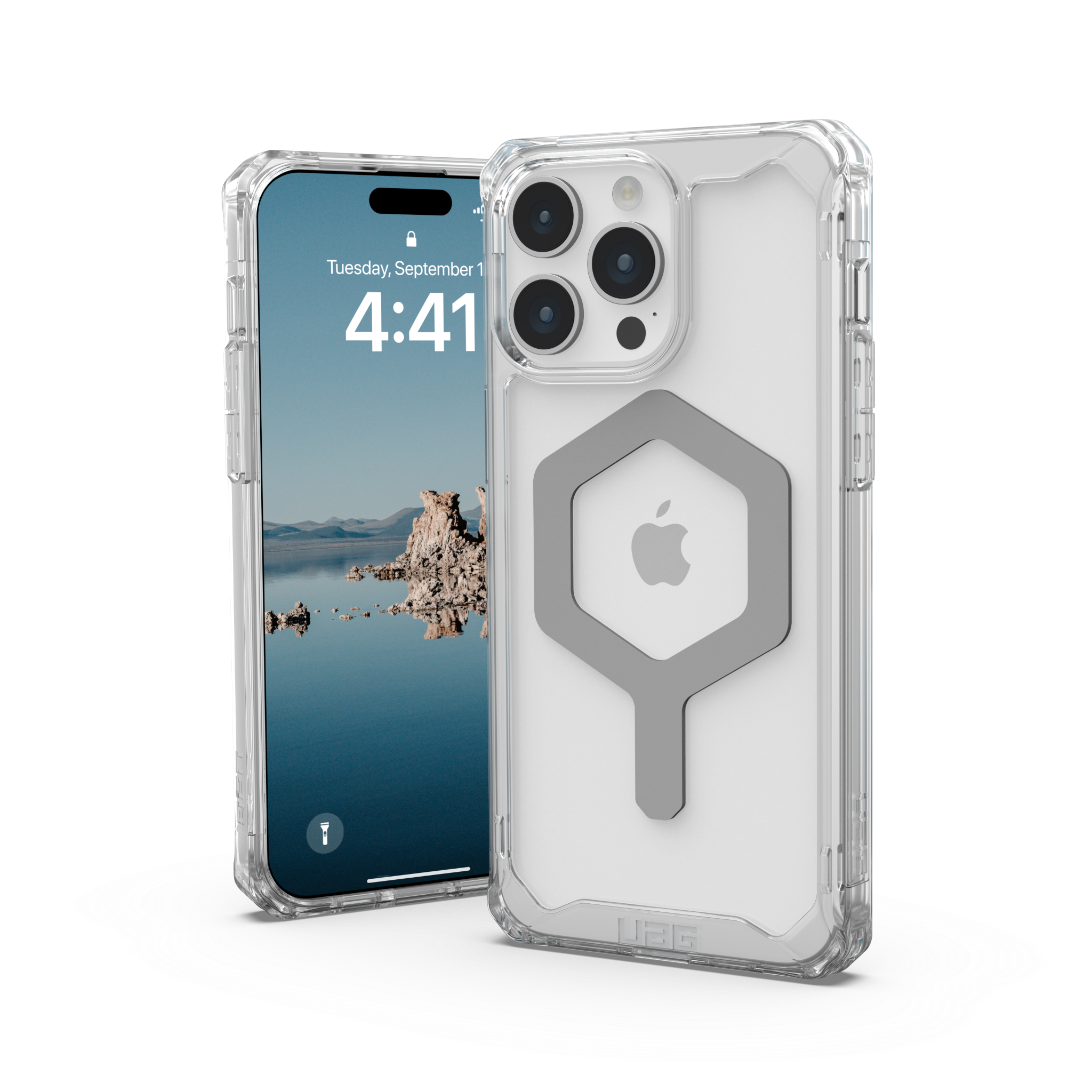 Ốp Lưng Chống Sốc UAG Plyo Pro Hỗ Trợ Sạc Magsafe Cho iPhone 15 Pro Max Hàng chính hãng