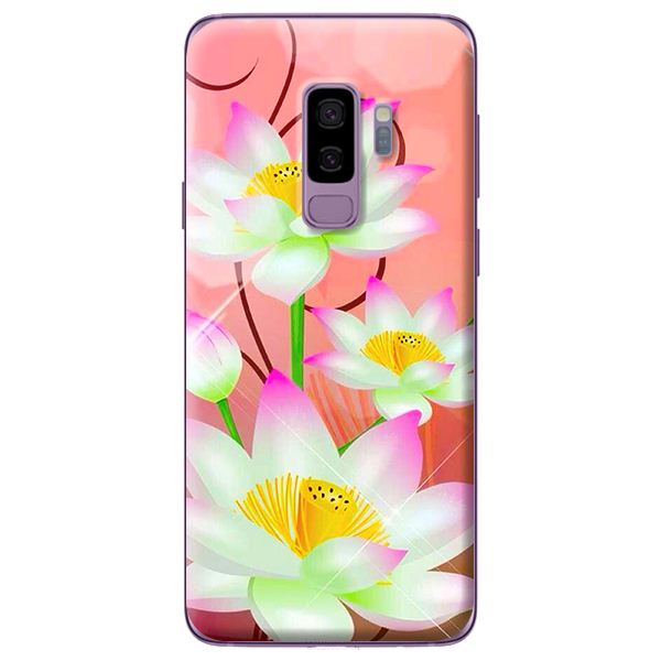 Ốp lưng cho Samsung Galaxy S9 Plus NỀN HOA SEN 1 - Hàng chính hãng