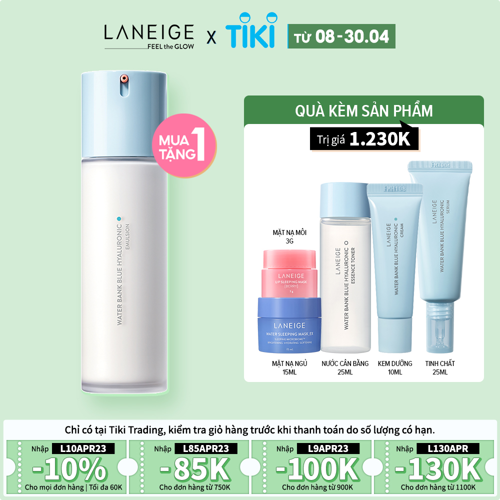 Sữa Dưỡng Dành Cho Da Dầu Và Da Hỗn Hợp Laneige Water Bank Blue HA Emulsion Oily 120ml