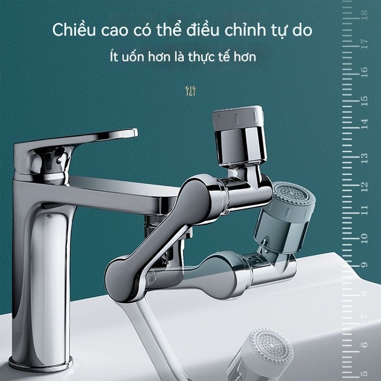 Đầu Chuyển Đổi Vòi Nước Cơ Học Xoay 1080 Độ, Chống Văng Đa Năng Cho Nhà Tắm - Hàng Nhập Khẩu