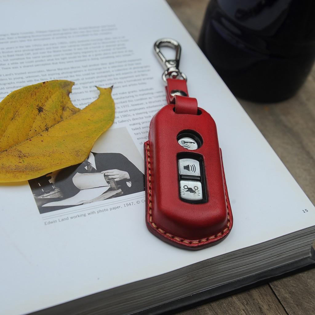 VỎ BAO DA CHÌA KHÓA XE MÁY - DA BÒ NHUỘM BỎ TƯƠI - DTLEATHER BD046-009-009