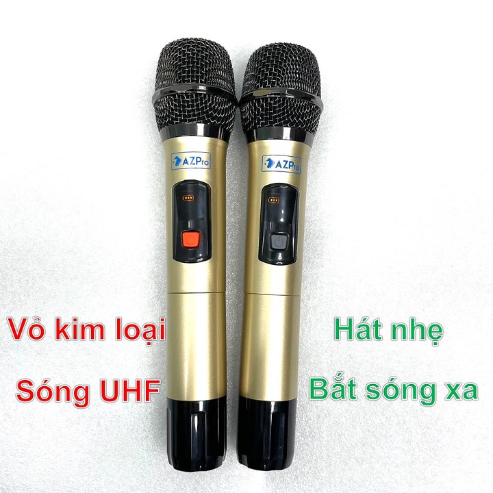 Loa kéo Bluetooth di động Bass 40-3 đường tiếng mẫu mới mạch 10 núm chỉnh có Revert,Thùng gỗ cao cấp,tặng 2 mic không dây,Hàng chính hãng AZPRO