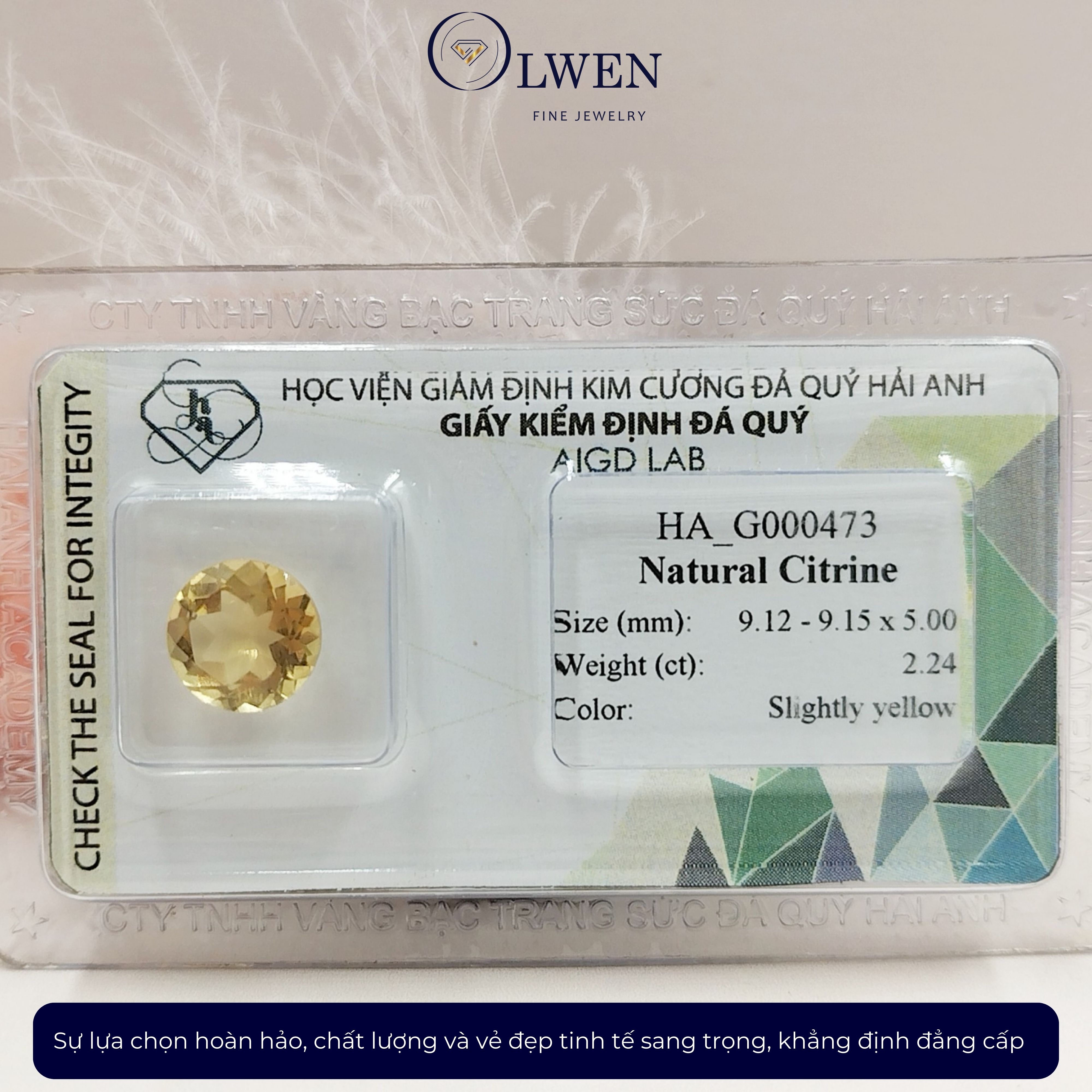 Viên đá thạch anh vàng thiên nhiên_HA-G000473