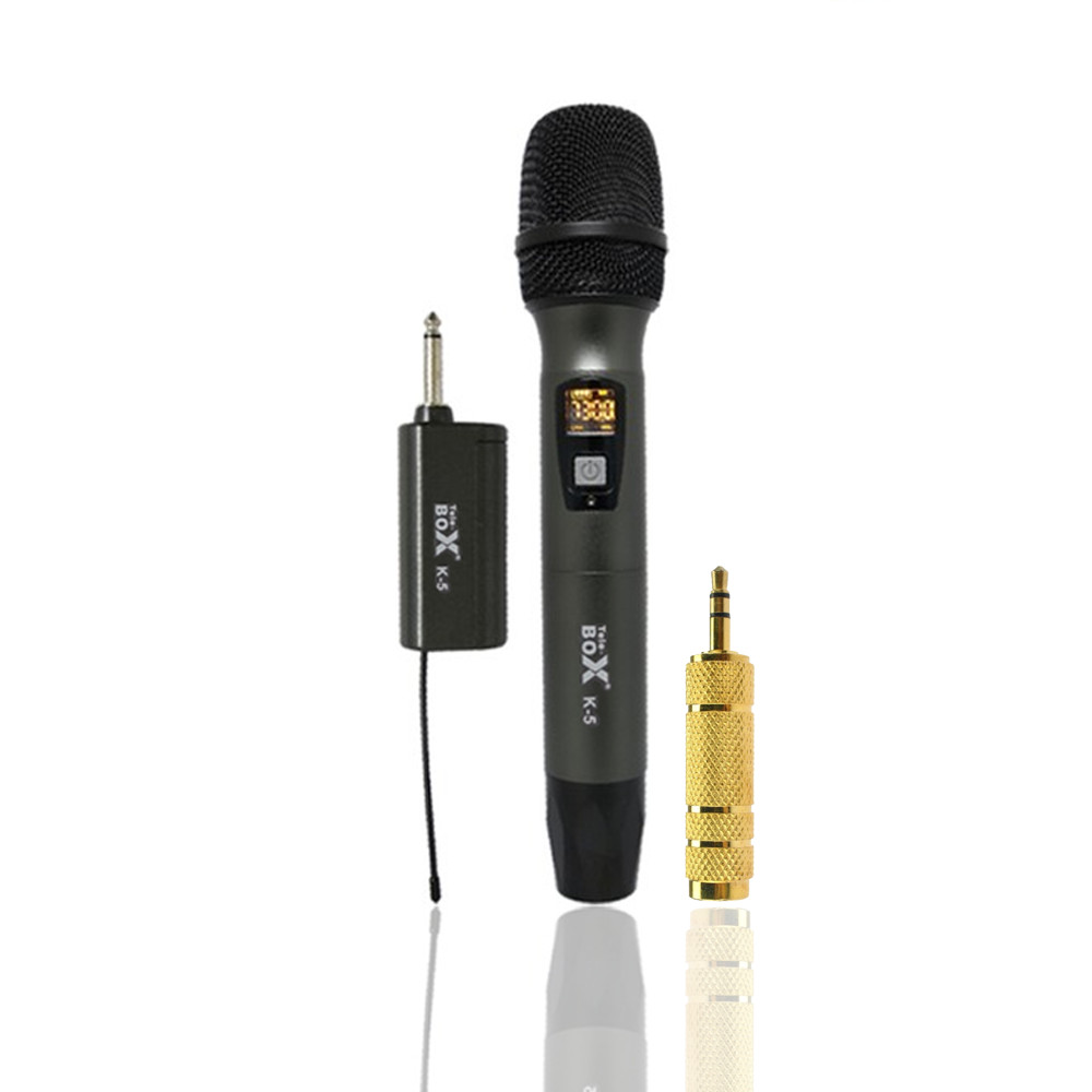 Micro Không Dây Telebox K5 (1 Mic) + 1 Jack Chuyển 6. Qua 3. Chính Hãng