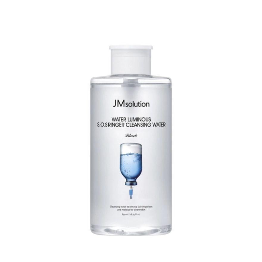 Nước Tẩy Trang JMsolution Làm Sạch Và Cấp Ẩm Water Luminous S.O.S Ringer Cleansing Water Black 500ml