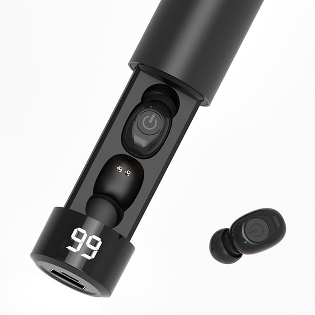Wireless Bluetooth 5.0 Headphone LED Electricity Display Earphone Sports Stereo Earbud Headset IPX7 Waterproof