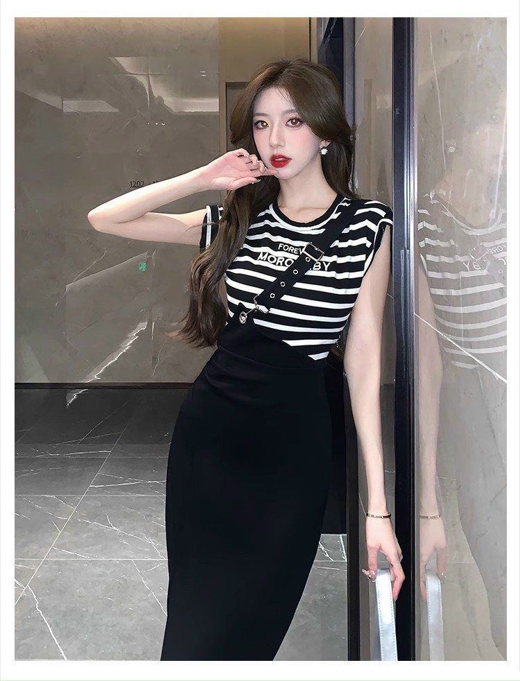 ĐẦM BODY THUN SỌC SIÊU ĐẸP