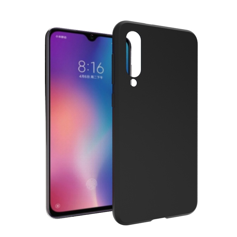 Ốp lưng silicon màu đen dành cho Xiaomi Mi 9 SE siêu mỏng