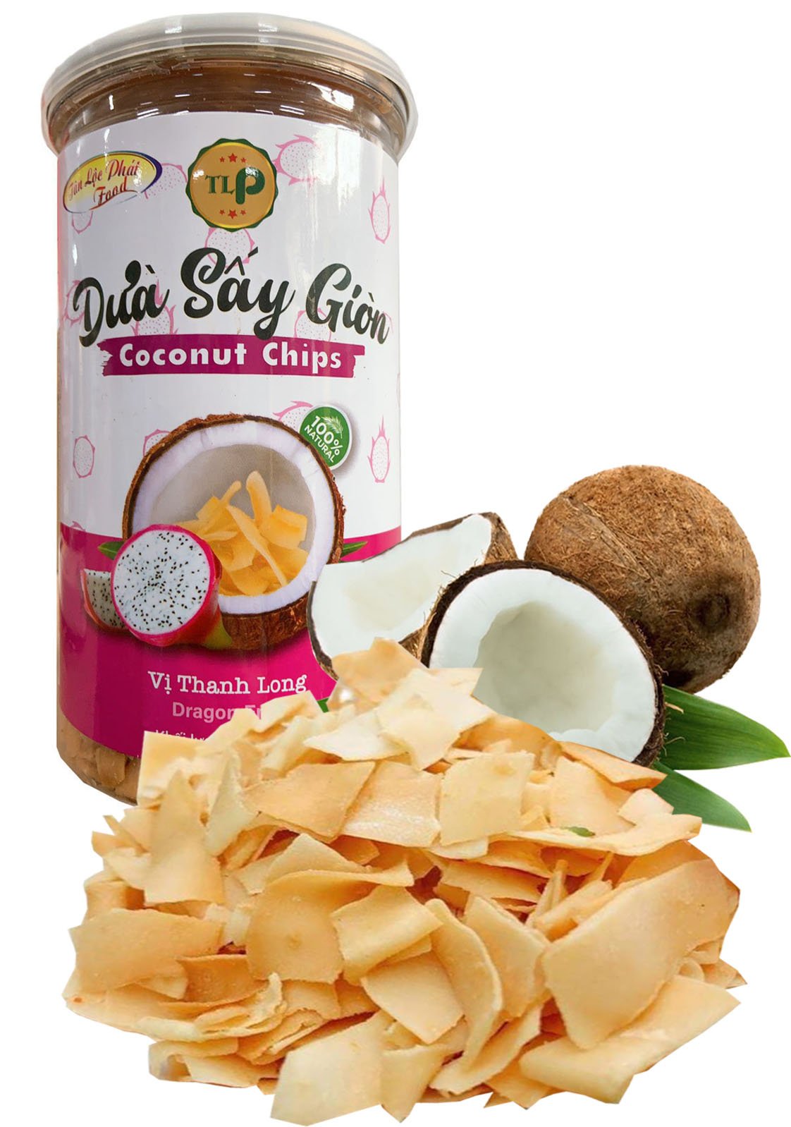 DỪA SẤY GIÒN THƠM NGON TÂN LỘC PHÁT - ĐỒ ĂN VẶT HỘP 350G