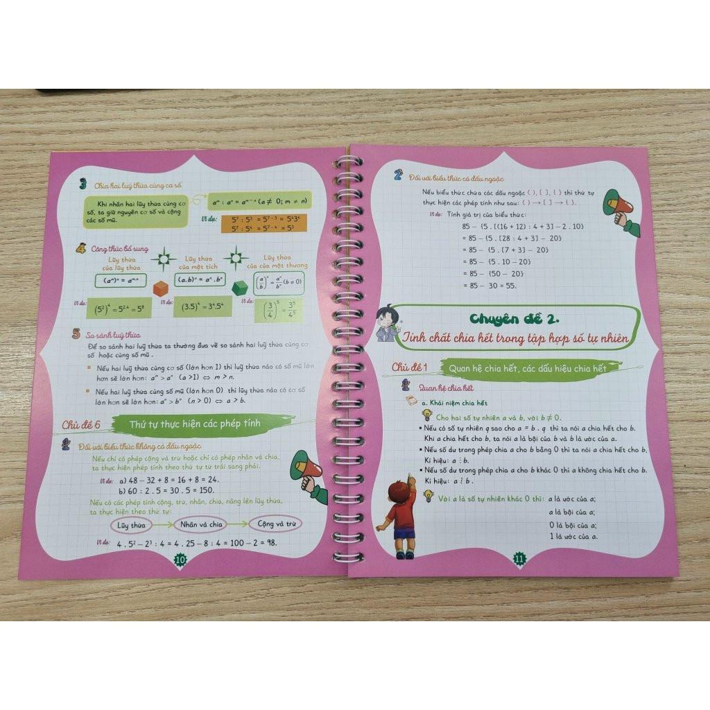 Sách - Notebook Toán 6 - Dùng Chung Cho Các Bộ SGK Hiện Hành - Hồng Ân