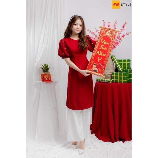 Áo dài cách tân tay đính ngọc