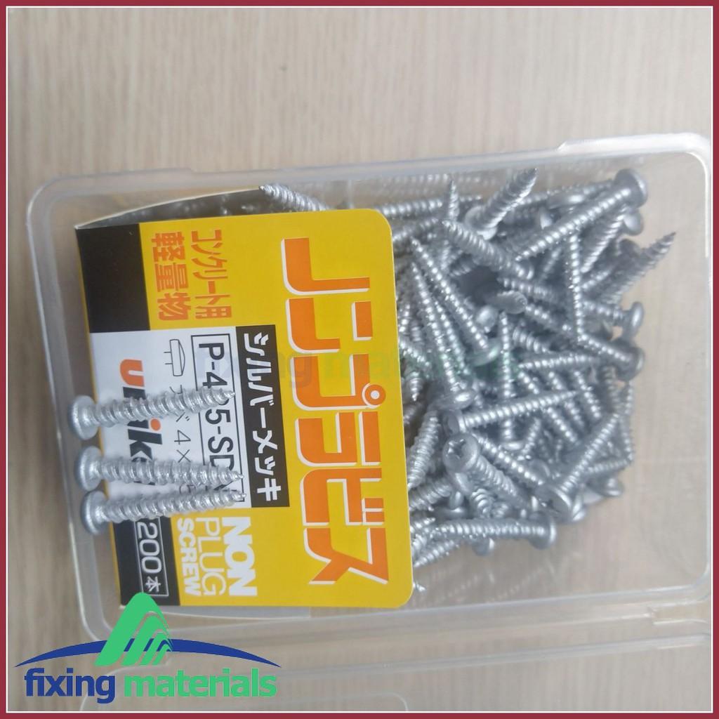 Combo hộp vít bê tông Unika không cần tắc kê nhựa + 1 Mũi khoan Unika 3.5ly
