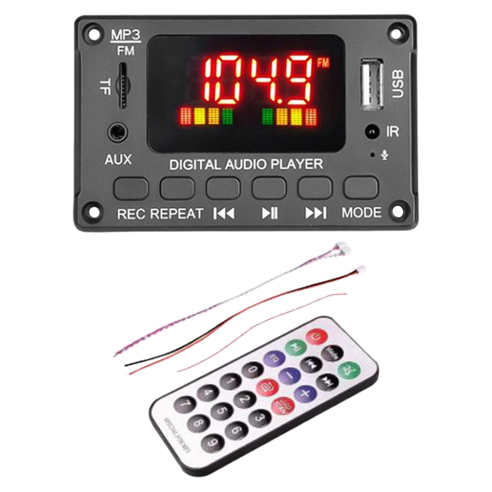 Car FM Radio Car Bluetooth5.0 Speaker Module MP3  Board Music