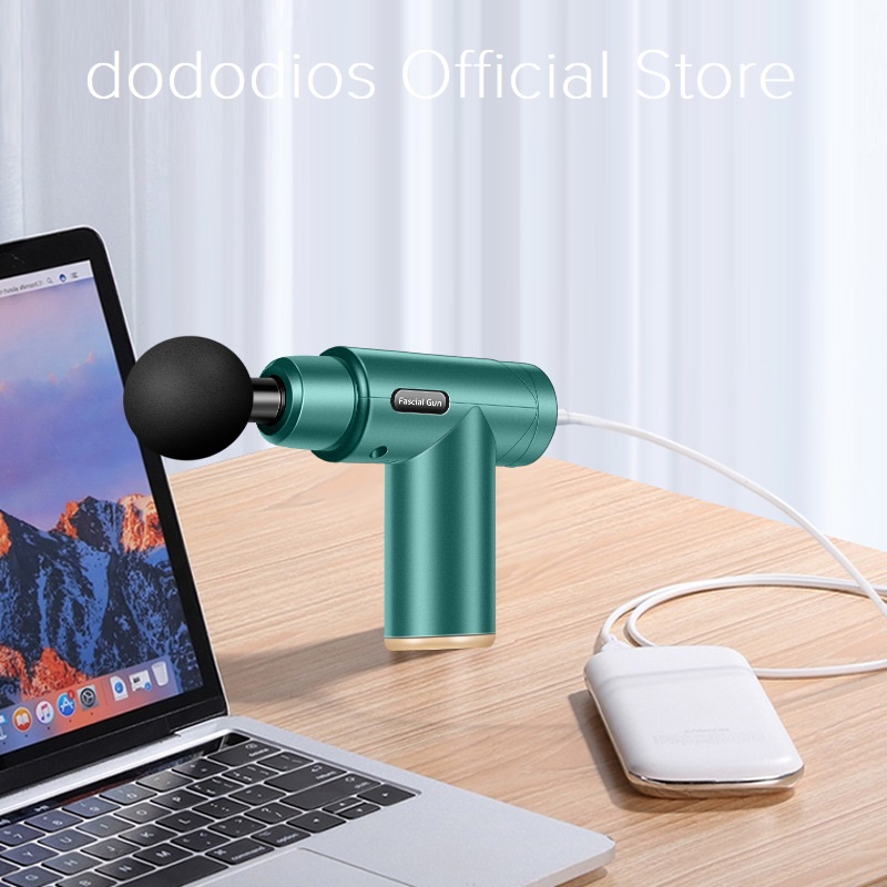 Máy massage Cầm tay dododios Cao Cấp Toàn Thân 4 đầu 6 chế độ - Cổng Sạc USB - Hàng chính hãng dododios