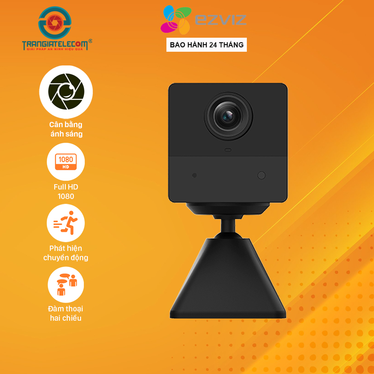 Camera dùng Pin sạc không dây Ezviz BC2 Mini đàm thoại 2 chiều - Hàng chính hãng