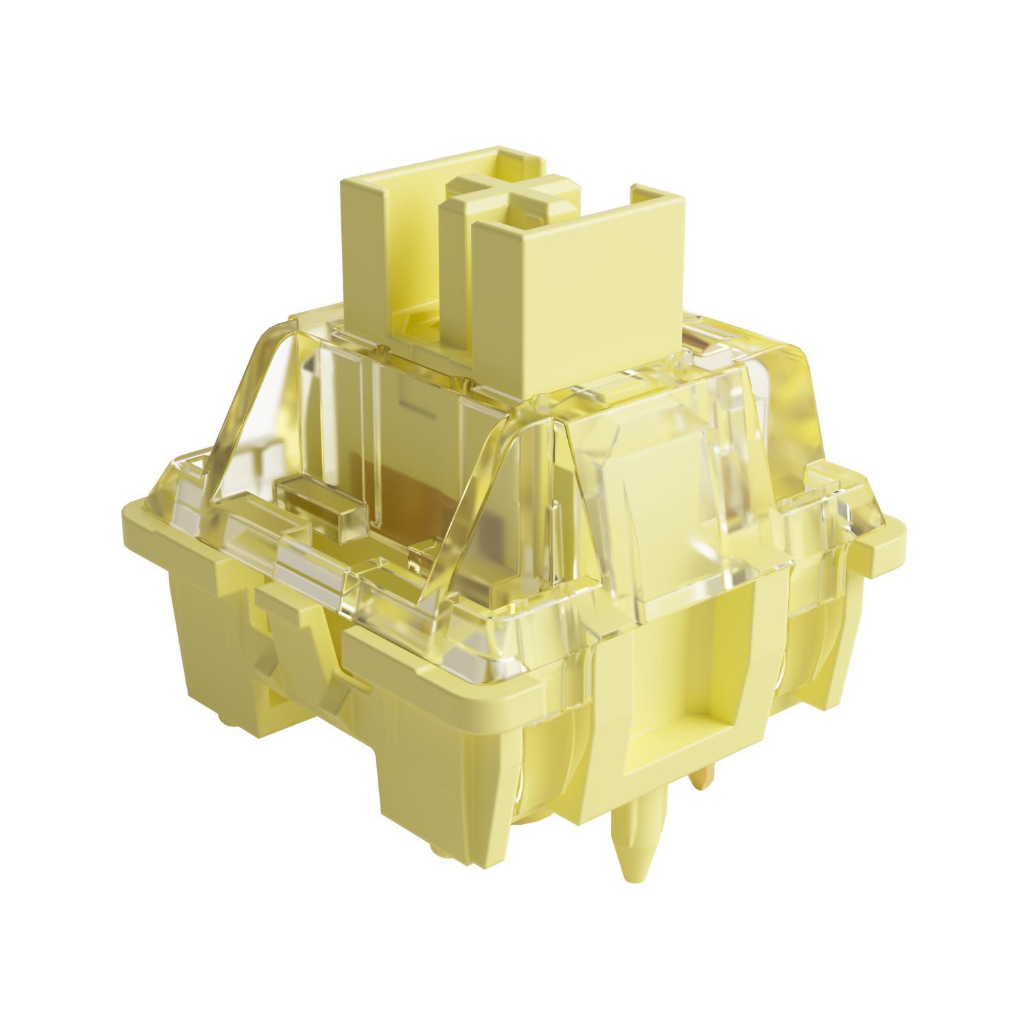 Akko V3/V3 Pro Màu Vàng Kem Công Tắc 3/5 Pin 50gf Thân POM Công Tắc Tuyến Tính Tương Thích Với Bàn Phím Cơ MX