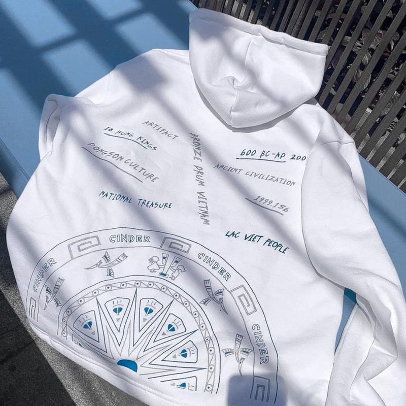 Áo jacket form rộng CINDER local brand (Jacket Trống Đồng), áo hoodie zip nam nữ unisex đẹp
