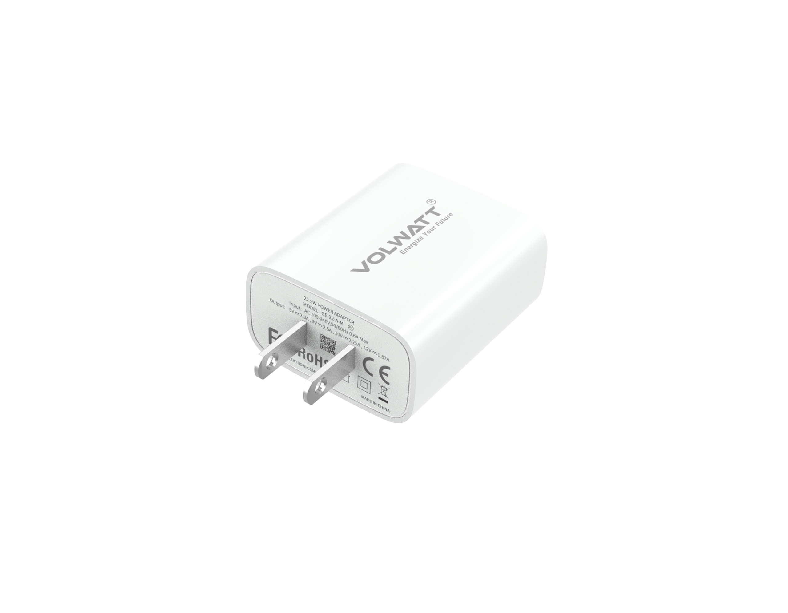 Củ sạc siêu nhanh Volwatt GE-22-A-M SUPER Si 22.5W - Hàng Chính Hãng Full Box