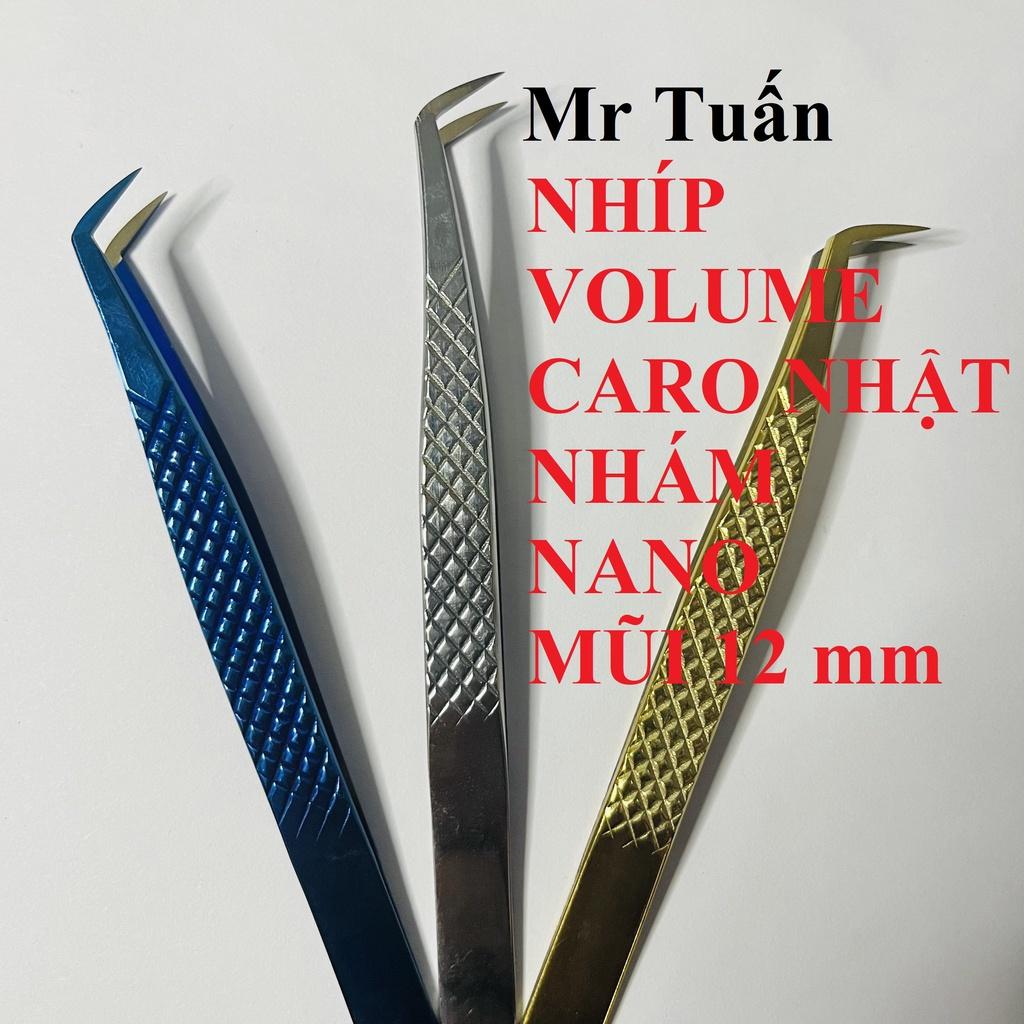 NHÍP NỐI MI VOLUME PAKISTAN - MŨI 12mm PHỦ NHÁM NANO - dụng cụ nối mi - mr Tuấn