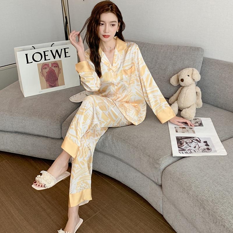 Pijama Lụa - Đồ Bộ Nữ Dài Tay Cao Cấp Nhiều Mẫu Họa Tiết Đẹp DDLP13